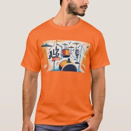 RokcloneDesignar 2024 Art Intelligence Jazz-serien T Shirt