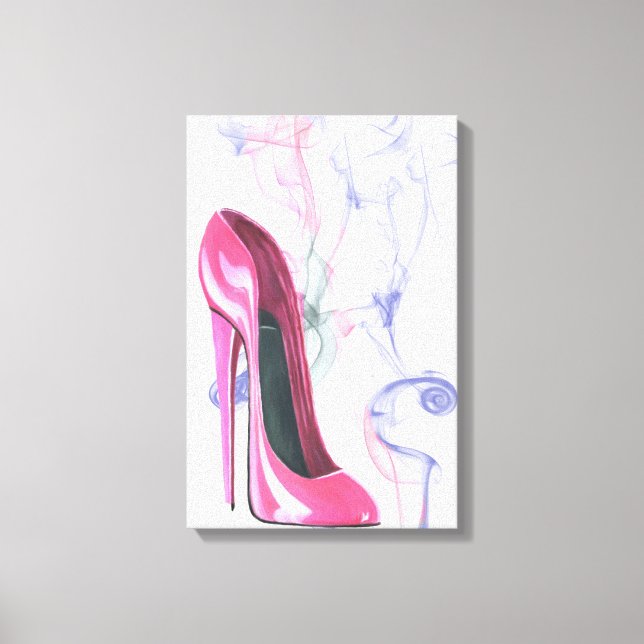 Rökens Rosa Stiletto Shoe Wrapped Canvas (Framsida)