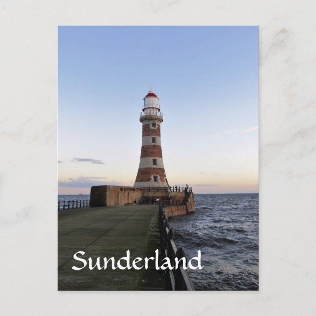 Roker Lighthousem, Sunderland uk Vykort (Framsida)