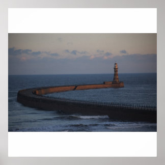 Roker Pier Sunderland Skriv ut Poster