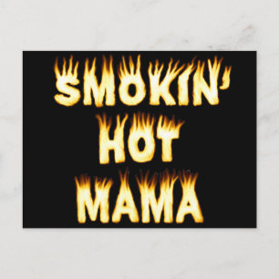 Rökfils Hett Mamma Funny Mor Flames Vykort