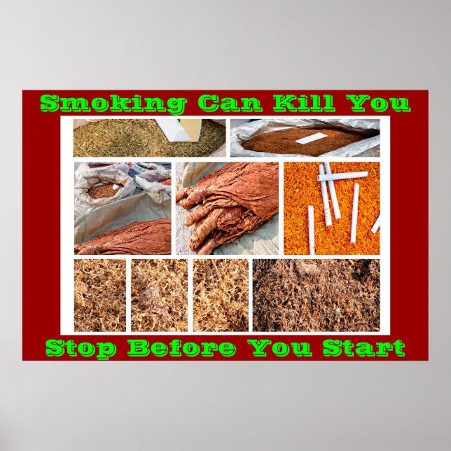 rökförbud poster på Grönt (Framsidan)