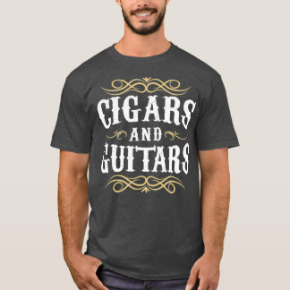 Rökgåva från Cigar Guitar Cigar Älskare till T Shirt