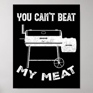 Rökgrillning Party Rökare Man kan inte bete sig Poster