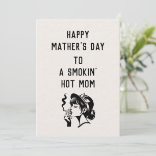 Rökhet mamma? Detta kort till mors dag är till hen