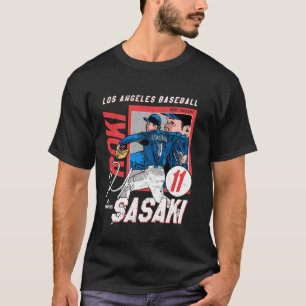 Roki Sasaki  Los Angeles D MLB Basebollspelare ML T Shirt