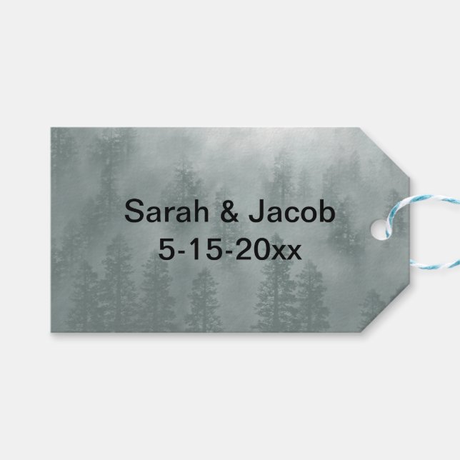 Rökig Bergsgavettikett Presentetikett (Framsidan (Horisontell))