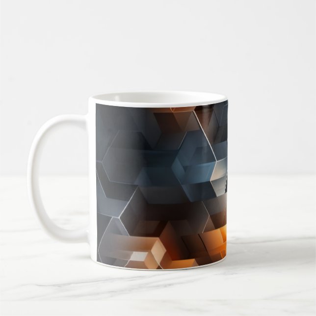 Rökig Glöd Abstrakt Kaffemugg (Vänster)