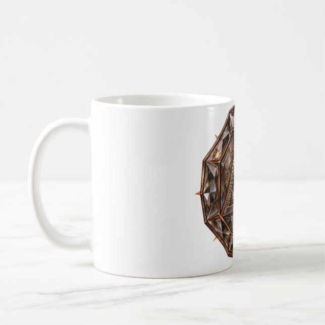 Rökig Kvarts Öga Kaffe Mugg (Vänster)