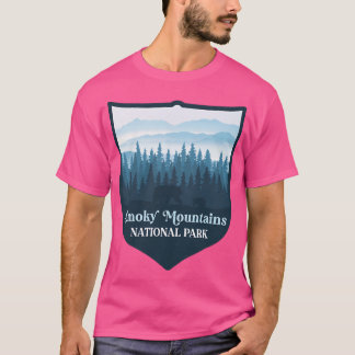 Rökig nationalpark för berg t shirt