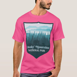 Rökig nationalpark för berg t shirt