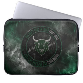 Rökig Smaragd Tjurboll Tidscitat Design Laptop Fodral