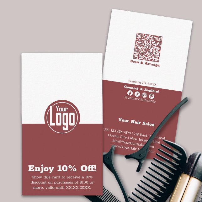 Rökig Topaz & White Hair Salon - 10 % rabatt! Rabattkort (Smoky Topaz & White Hair Salon Enjoy 10% Off! Discount Card)