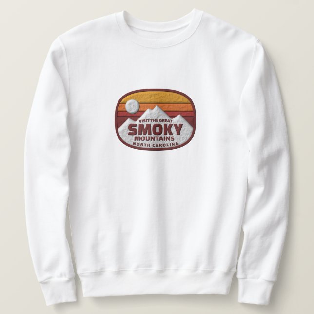 Rökiga berg lång ärmad tröja (Design framsida)