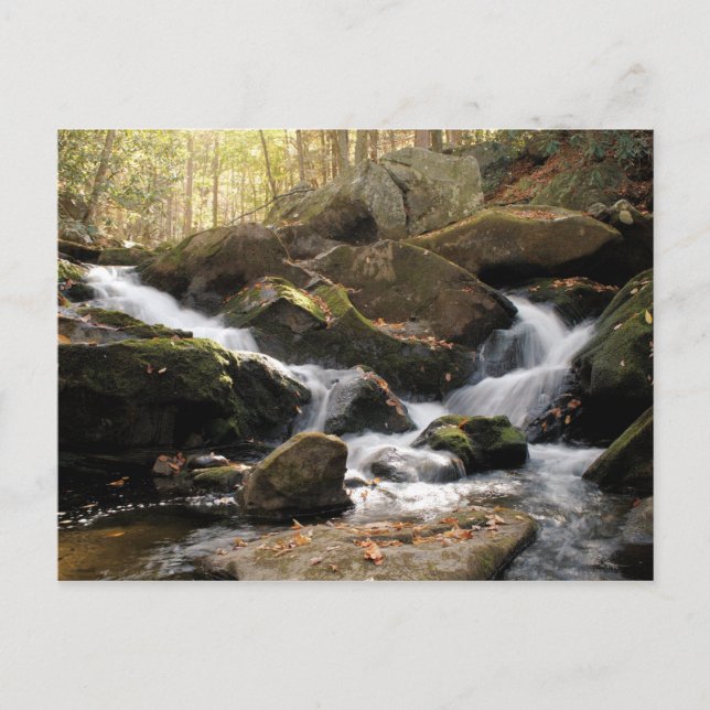 Rökigt berg Waterfall II Vykort (Framsida)