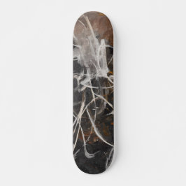 Rökigt träkol webb abstrakt skateboard