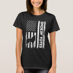 Rökin'Yotes American Patriot Coyote Animal Enth T Shirt