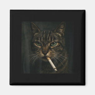 Rökkatt, Cigarette Kattunge Gen Z Meme, katt Magnet