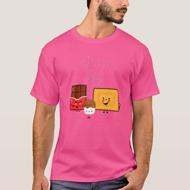 Rökmarmallow Roasting bonfire Camping Camper T Shirt (Framsida)