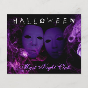 Rökmasker Halloween fest Flyer