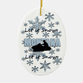 Rökmobilt Låt det snöa Montana jul Ornament
