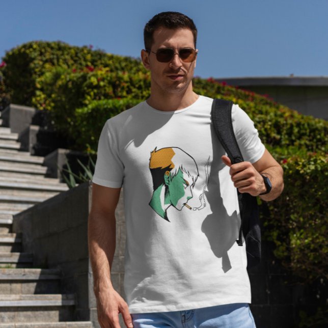 Rökning Anime Boy T Shirt (Skapare uppladdad)