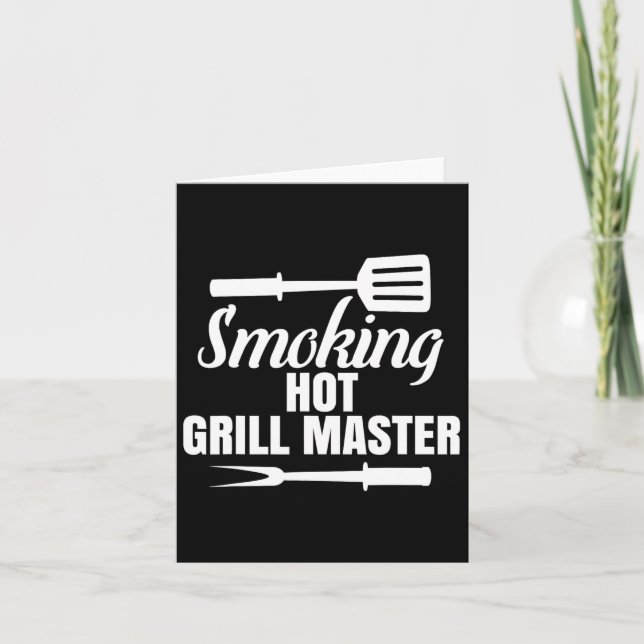 Rökning av Hett Grill Master Bbq Kung Queen of the Kort (Framsida)