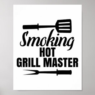 Rökning av Hett Grill Master Bbq Kung Queen of the Poster