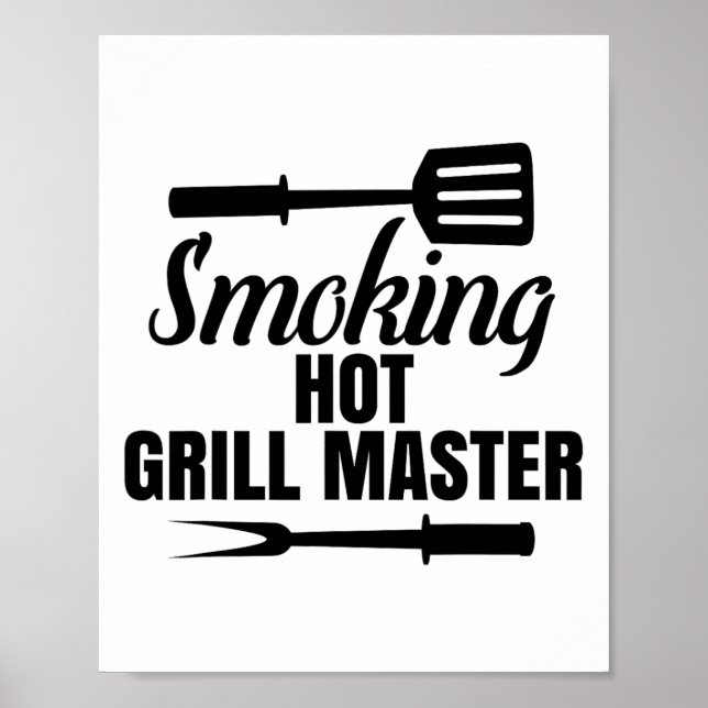Rökning av Hett Grill Master Bbq Kung Queen of the Poster (Framsidan)