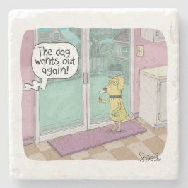 Rökning av Hund. Lustigt gåva till hund älskare. Stenunderlägg