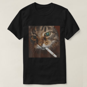 Rökning av kattkött t shirt