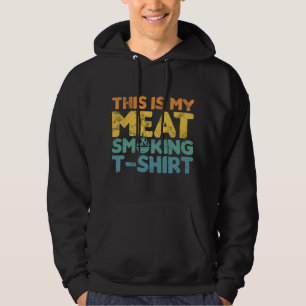 Rökning av kött BBQ Barbecue Röker Grill Grilling  Hoodie