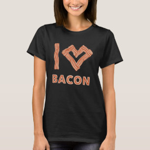 Rökning av kött Jag älskar bacon Grilling fläsk ba T Shirt