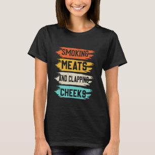 Rökning av Kött och klappningskontroll, fjällande, T Shirt