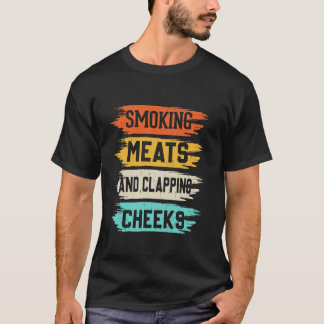 Rökning av Kött och klappningskontroll, fjällande, T Shirt