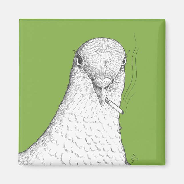 Rökning av Pigeon Magnet | bisarr, quirky och Roli (Framsidan)