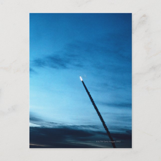 Rökning bakom rymdfärgen vykort (Framsida)