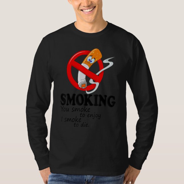 Rökning ej tillåten t shirt (Framsida)