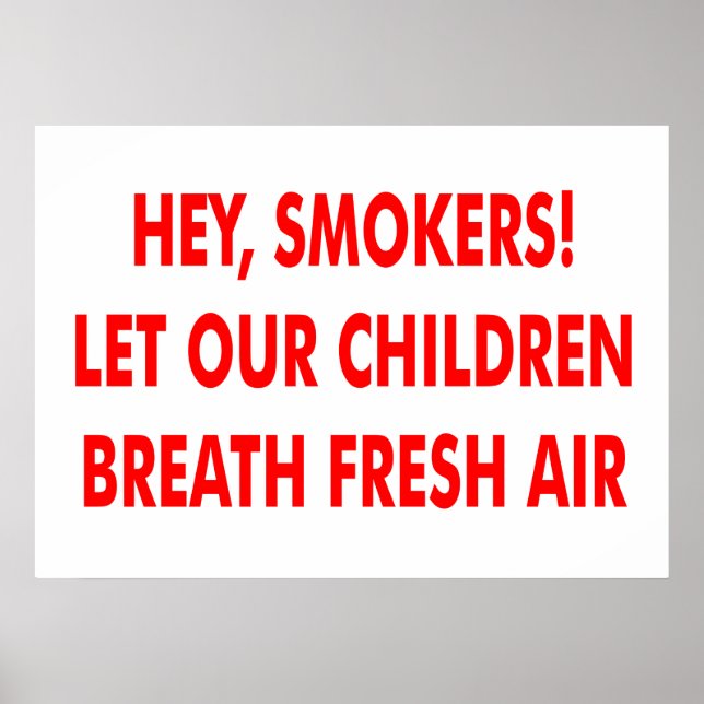 Rökning förbjuden poster (Framsidan)