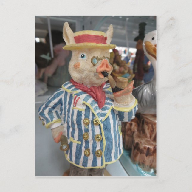 Rökning Gris Vykort (Framsida)