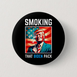 Rökning i Biden Pack - Trump 2024 Knapp
