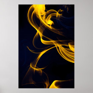 Rökning i livfulla hues poster