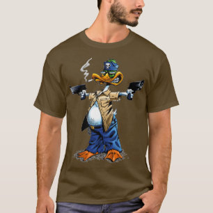 Rökning med en gun i Anka T Shirt