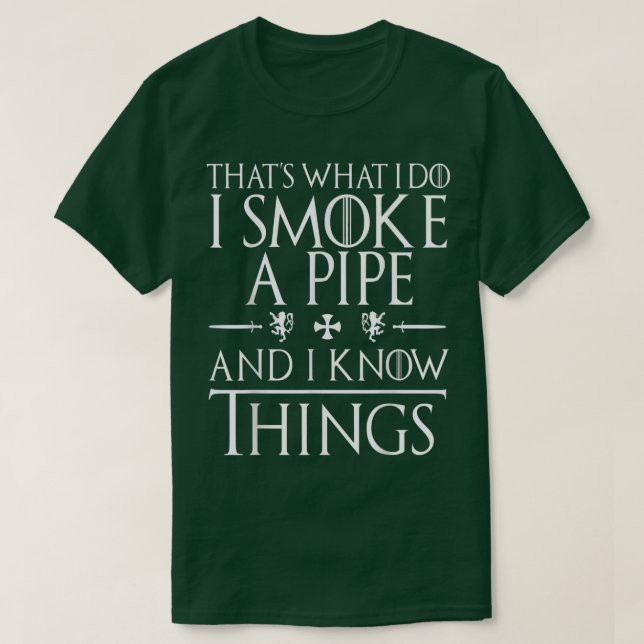 Rökning med luddiga rör T-skrotgåvor T Shirt (Design framsida)
