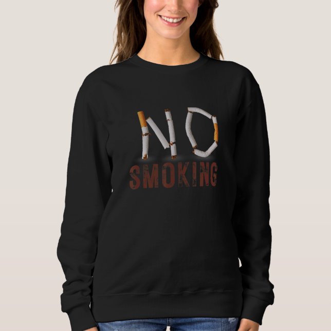 Rökning med rök hindrar inte rökning. t shirt (Framsida)