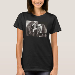 Rökning Nun Unholy Satanic Bad Nun Funny Nun T Shirt