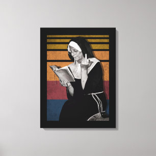 Rökning Nuns Retro Stil Canvastryck