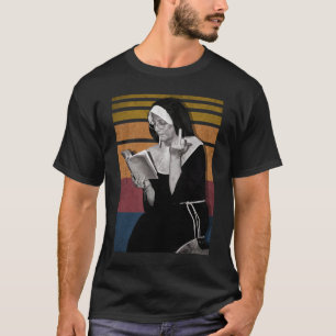 Rökning Nuns Retro Stil T Shirt
