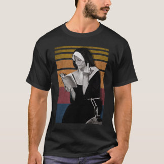 Rökning Nuns Retro Stil T Shirt