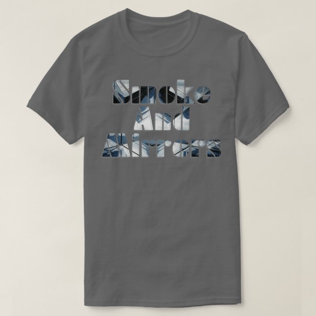 Rökning och Spegel T Shirt (Design framsida)